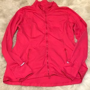 Women’s XL lightweight athletic jacket hot pink